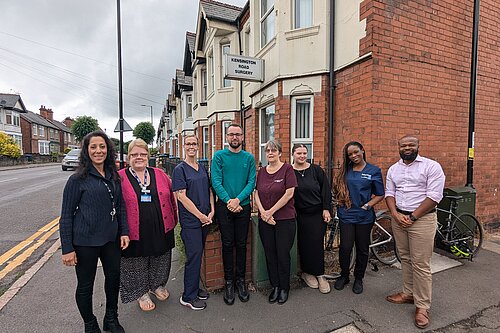 Kensington Road staff outside Kensington Road GP Surgery 