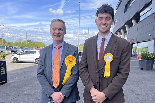 Paul & Jonathan on election day 