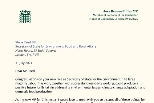 JBF letter to Steve Reed