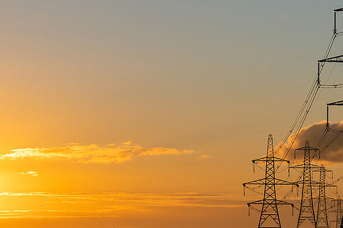 Pylons at Bicker Fen