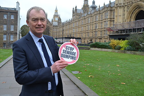 Tim outside Parliament