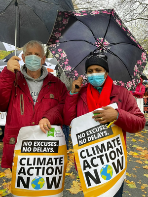 Keith & Fatima in Glasgow at COP26