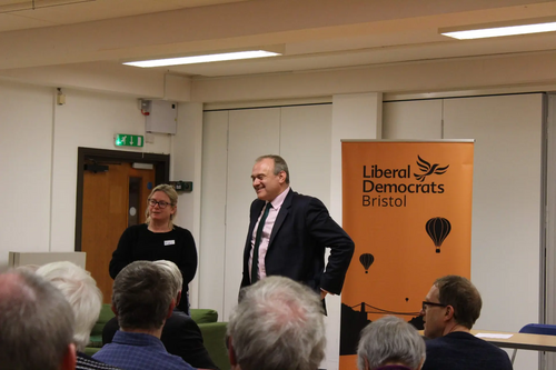 Ed Davey and Mary Page at Bristol Lib Dems November 2018