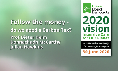 Follow the money - do we need a Carbon Tax? at GreenLibDem Conference 30th June 2020