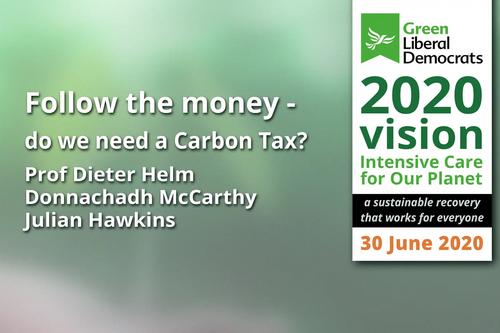 Follow the money - do we need a Carbon Tax? at GreenLibDem Conference 30th June 2020